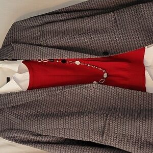 Banana Republic size 12 Black/Gray patterened jacket with cuff detail